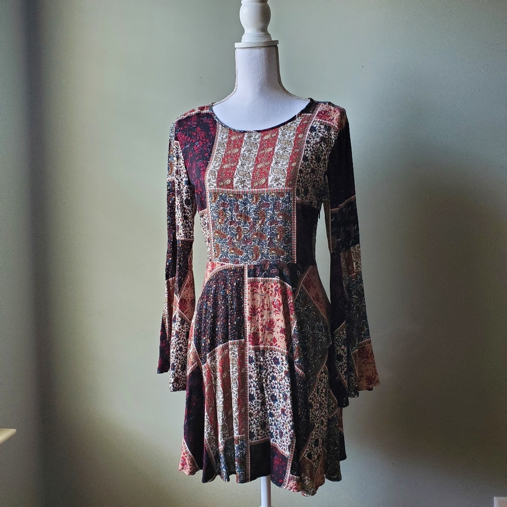 American Eagle Outfitters Patchwork Boho Bell Sle… - image 3
